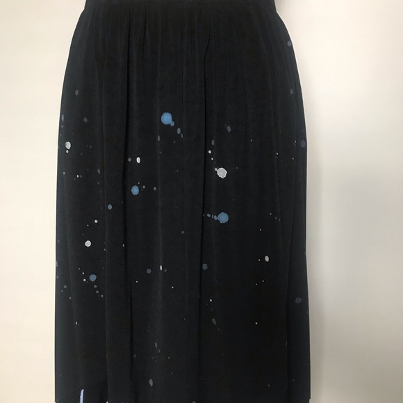 JGU Mad Lab black artsy maxi skirt size M great for Halloween witch costume - Picture 2 of 11